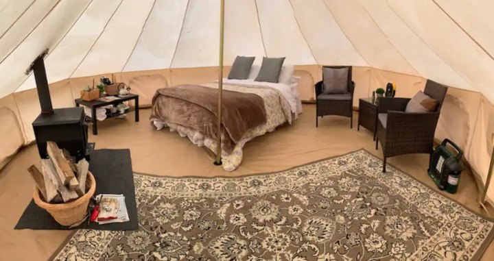 This Furnished Maryland Yurt Takes Camping To Another Level