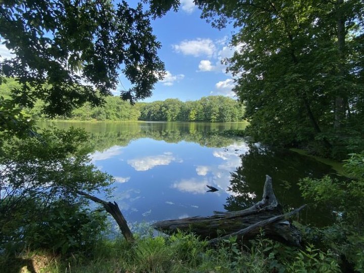This Quiet Hike Takes You To The Most Crystal Blue Lake In Indiana