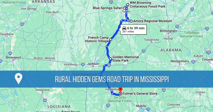This Rural Road Trip Will Lead You To Some Of The Best Countryside Hidden Gems In Mississippi