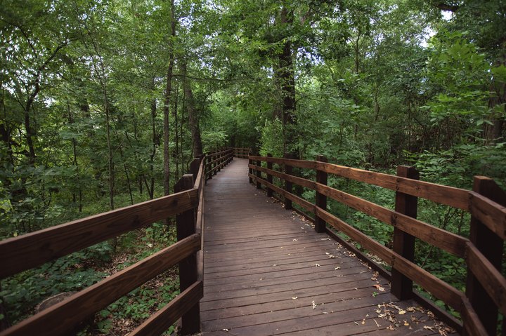 Take A Boardwalk Trail Through The Marshes Of Pisgah Lake In Indiana