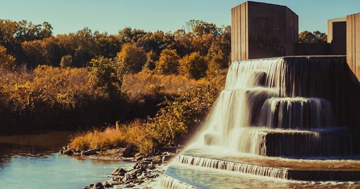 Stepping Stone Falls Near Detroit Will Soon Be Surrounded By Beautiful Fall Colors