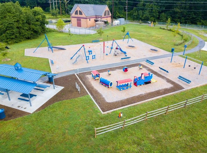 The Hidden Park In Maryland With A Playground, Zip Line, Bicycle Course, And More
