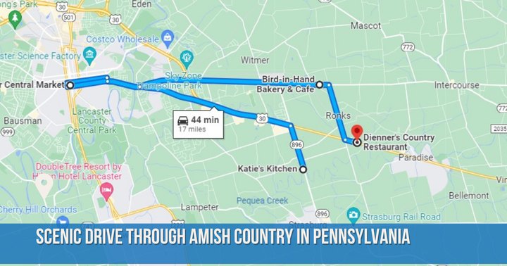 The Scenic Amish Country Route That Leads To 4 Old-Fashioned Restaurants, Bakeries, And Markets