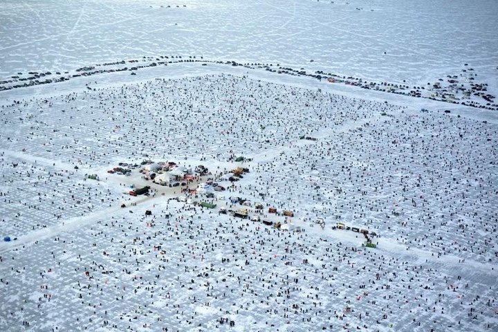 Every Winter, Thousands Flock To This Minnesota Town For The World's Largest Charity Ice Fishing Tournament