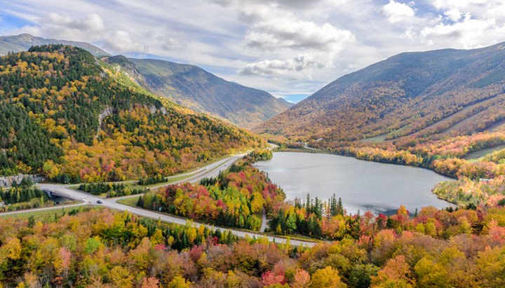 This Scenic Drive Runs Straight Through New Hampshire's Franconia Notch State Park, And It's A Breathtaking Journey