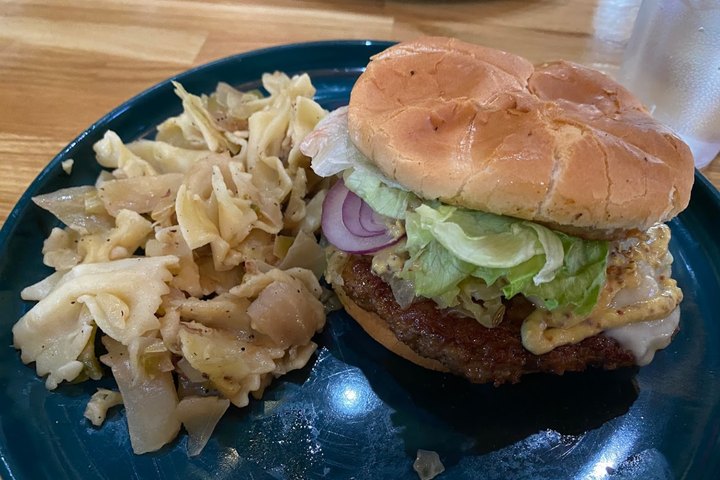 You'll Barely Be Able To Take A Bite Of The Massive Burgers And Handhelds At Schnitz Ale Brewery In Parma