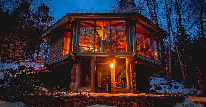 Enjoy A Unique Glamping Adventure In A Glass Treehouse At This Massachusetts Spot