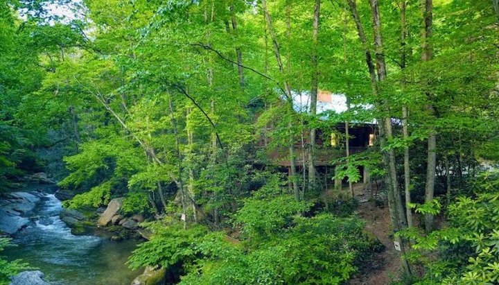 Stay Overnight In This Breathtaking Bungalow Just Steps From A Private Waterfall In North Carolina
