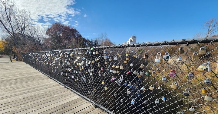 The Story Behind The Paris Love Locks Tradition That Made Its Way To This Waterfall Bridge In Minnesota