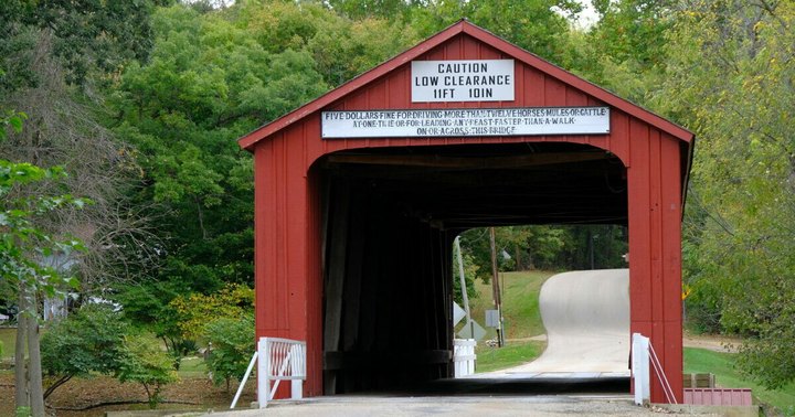 This Beloved Illinois Covered Bridge Was Damaged By A Semi
