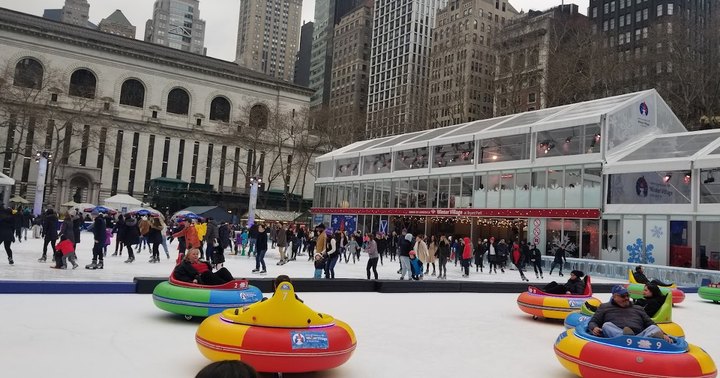 Get Into The Christmas Spirit With Ice Skating, Holiday Shopping, And Seasonal Treats At This Winter Village In New York