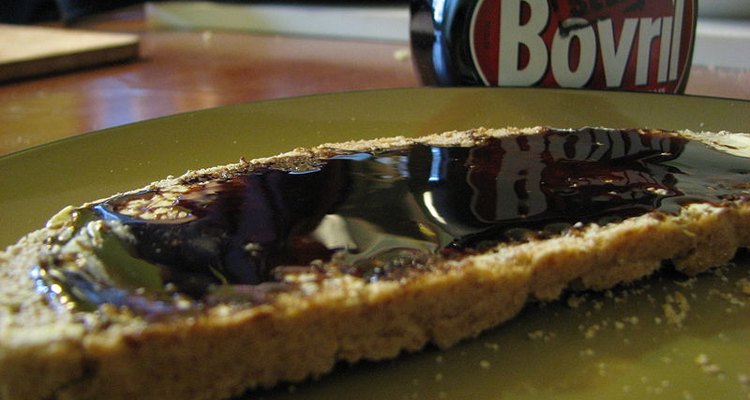 Bovril spread on toast