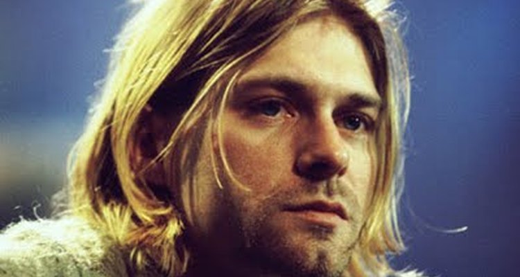 El estilo de cabello de Kurt Cobain es fácil de imitar.
