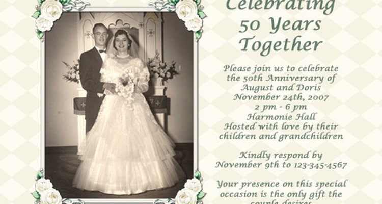 Honour your parents with a thoughtful and exciting 50th anniversary party.