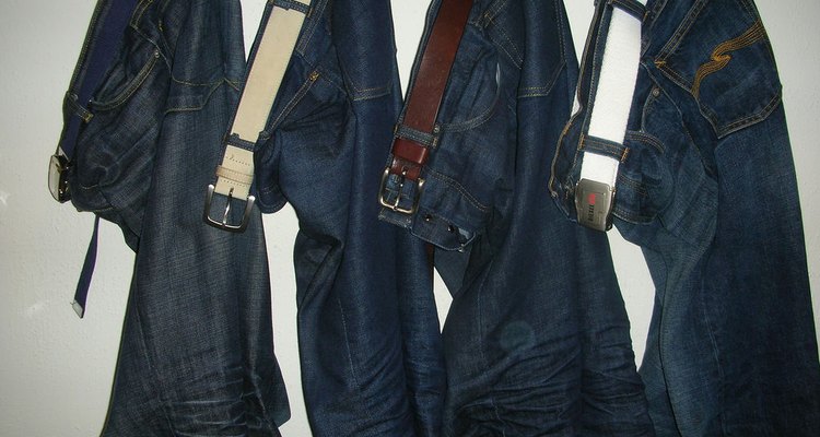 Dark denim is a classic look.