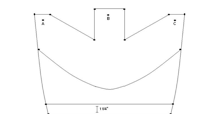 Gently fold the points together and staple.