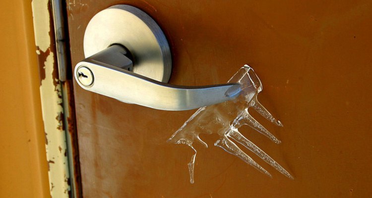 Replacing an exterior door handle is easy.