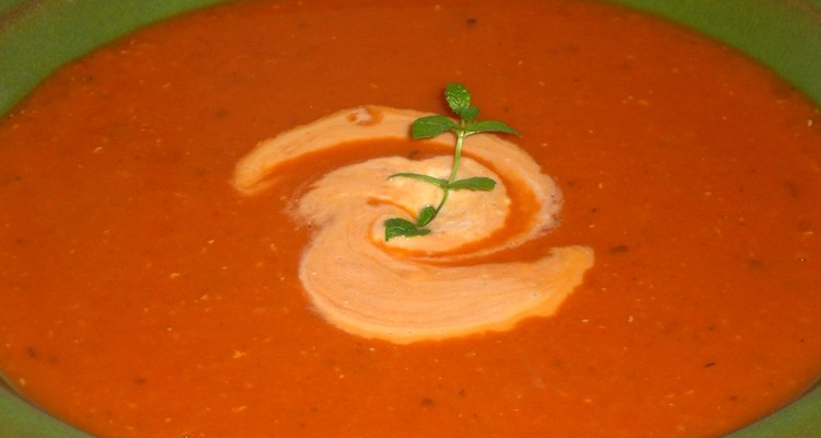 Sopa de lentejas.