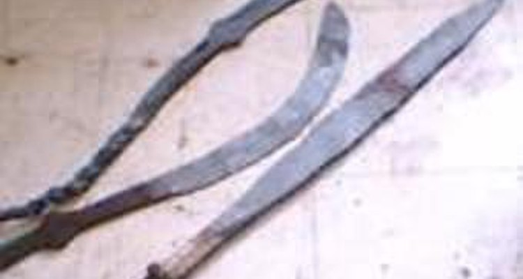 Brush axes are a good starter weapon.