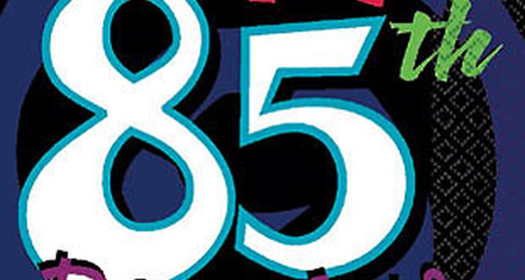Honour your birthday girl or guy with a special party in honour of the 85th.