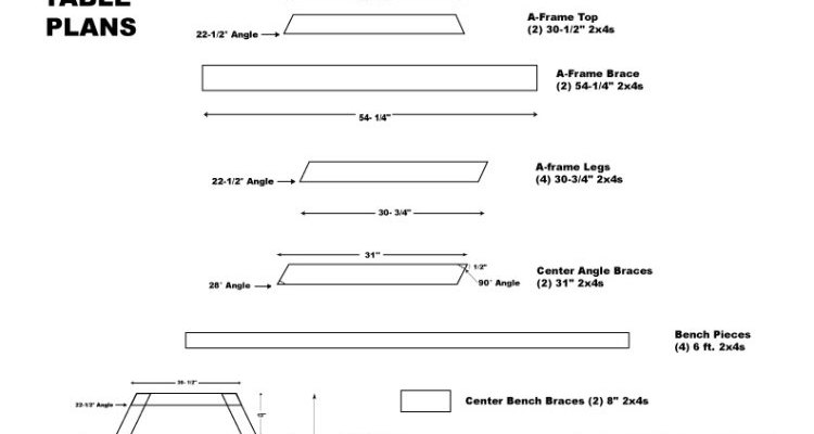 Wooden picnic table plans