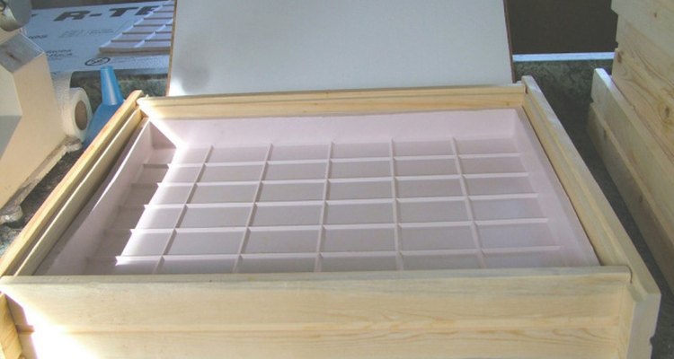 Pour the soaps into moulds