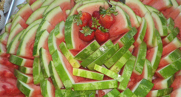 A watermelon fruit tray.