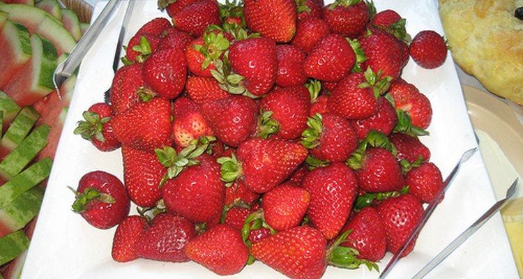 Fresh strawberries.