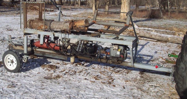 Homemade firewood processor