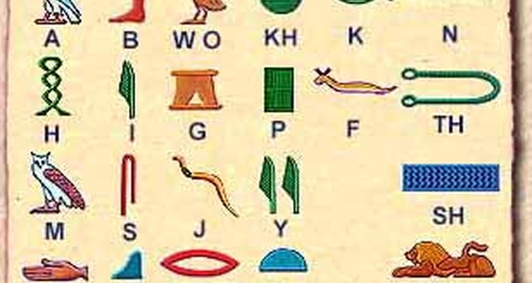 Según hacia qué dirección está orientado el animal de la primera línea de símbolos, determina en qué dirección debes leer el jeroglífico.