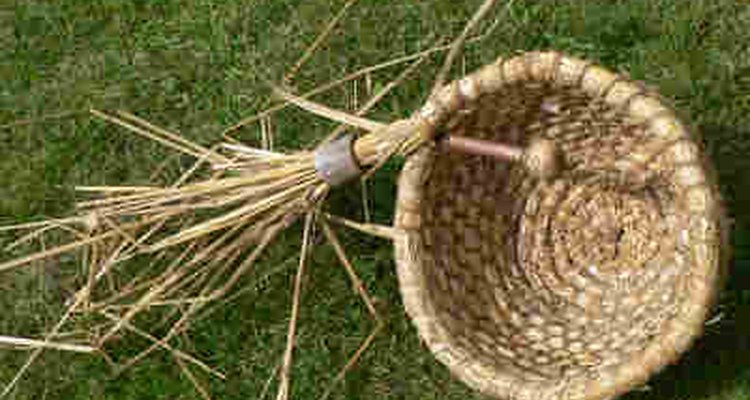 Straw going through the guide.