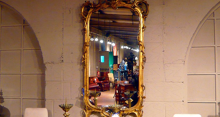 Espelho giorgiano dourado c. 1820