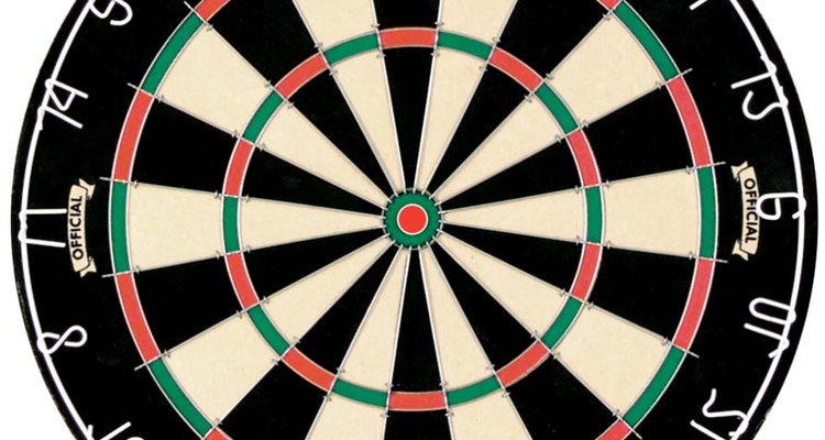 A regulation dartboard