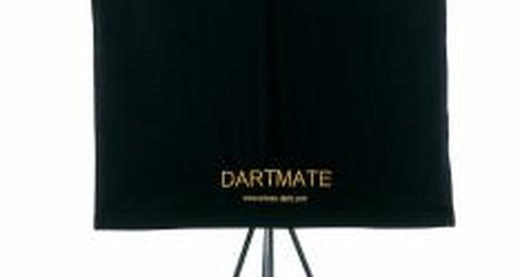 A portable dartboard stand