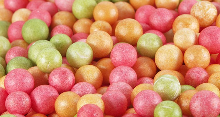 Coloured styrofoam balls.