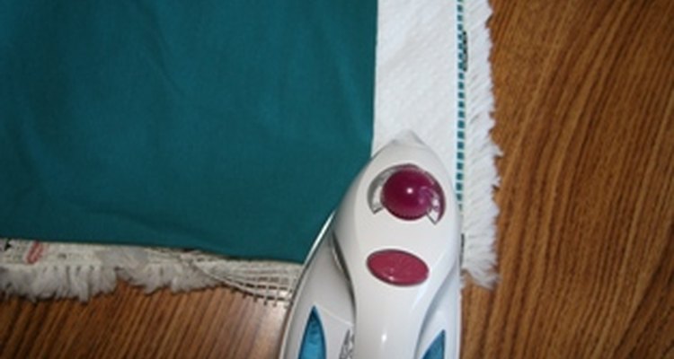 Press iron-on binding to wrong side