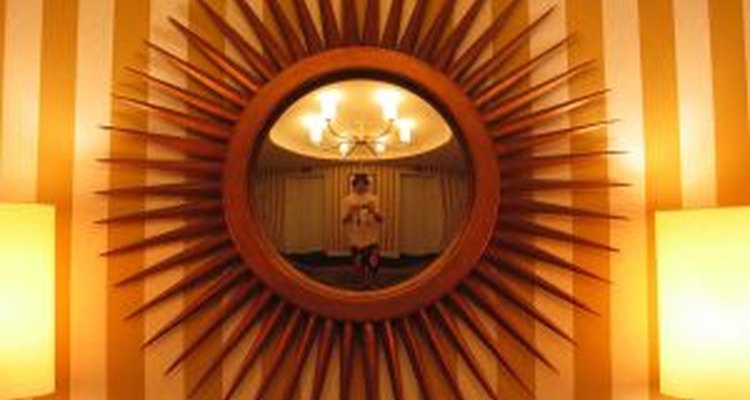Wall mirrors make excellent decorating pieces.