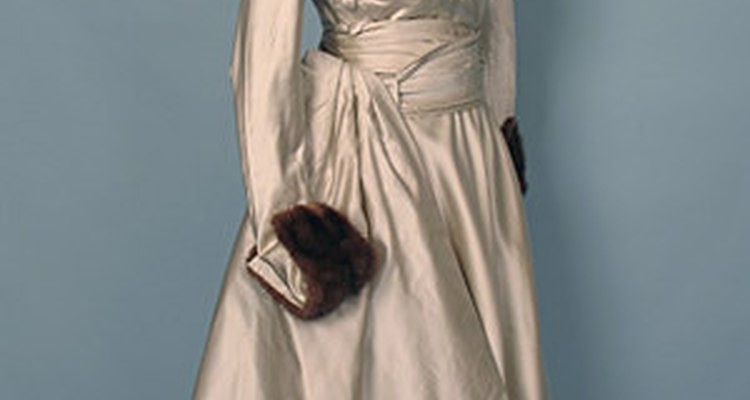 A satin dress from the past