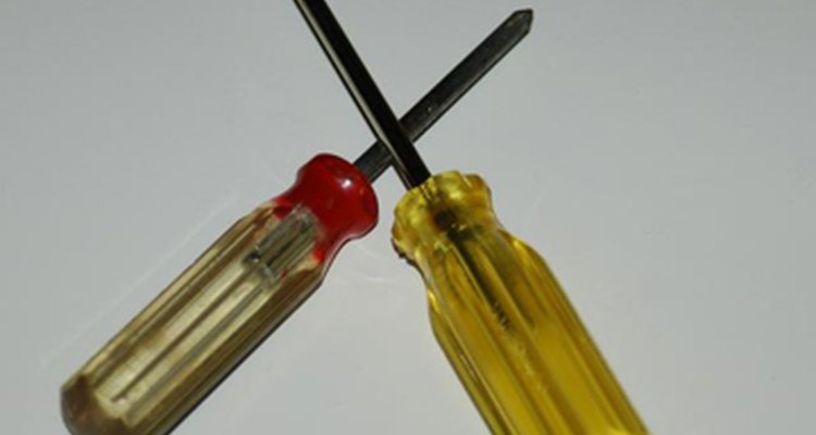 A standard Phillips-head screwdriver works fine here.
