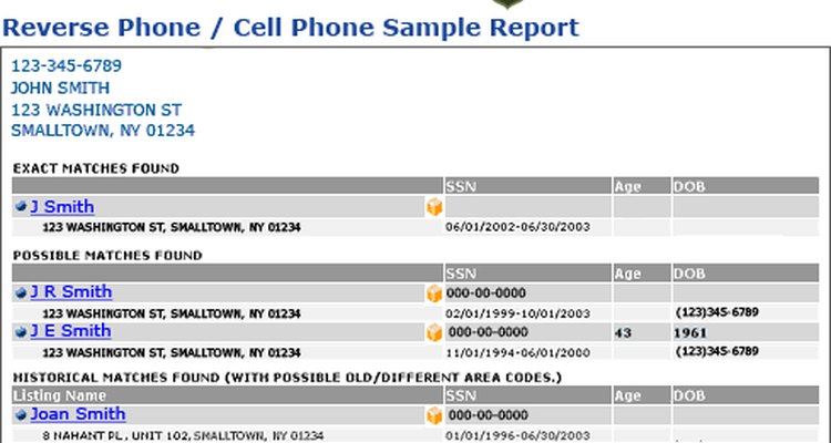 Reverse Cell Phone Records