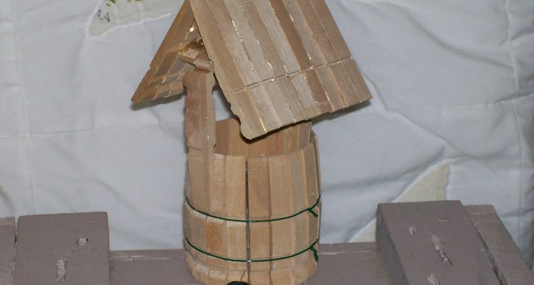 wooden wishing well