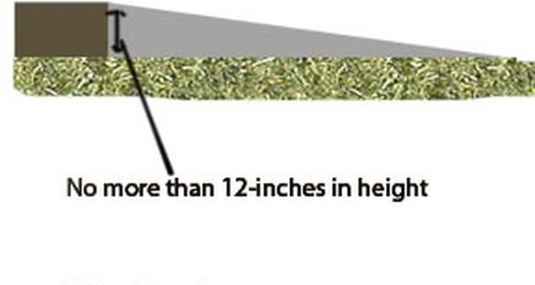 Direct pours are for landings lower than 12 inches.