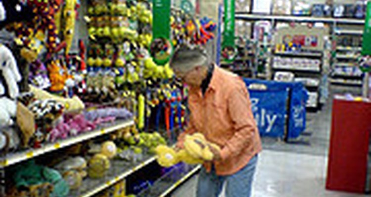 Lots of pet toys.
