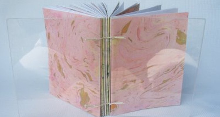 Marbled papers can be used in book binding.