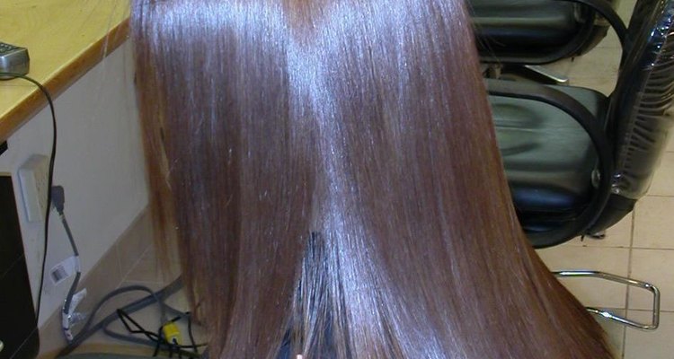 Cabello alaciado.