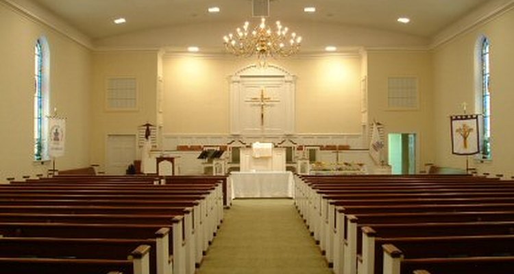 Área de asientos de la congregación.