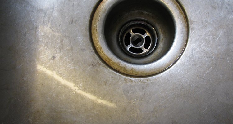 Tea-stained sink