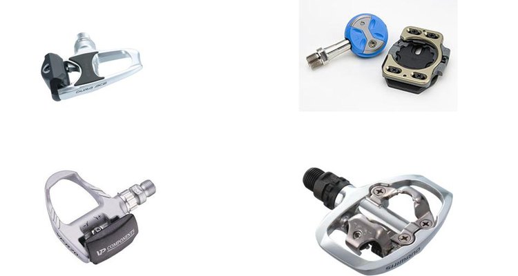 Select pedals with cleats.