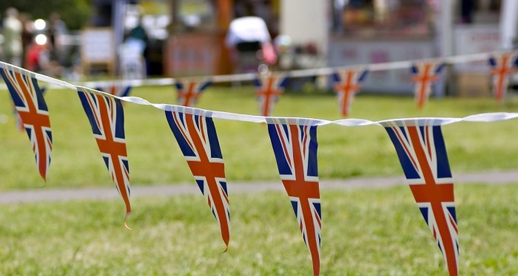 Create bunting by stringing together several paper flags or pennants.