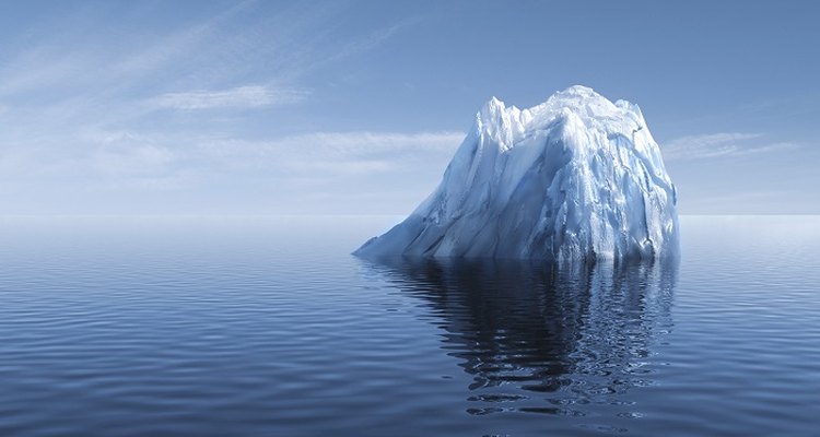 An iceberg was the downfall of the Titanic.